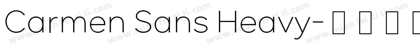 Carmen Sans Heavy字体转换